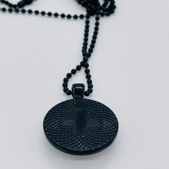 I Love My BFF Necklace with Dog Tag Motif and Chain Black 12" Chain - Picture 3 of 6